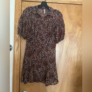 Free People Multicolor Floral Dress